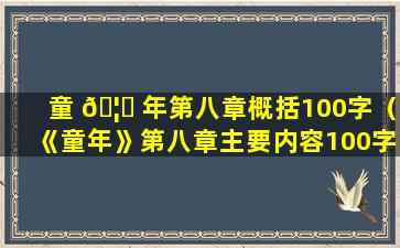 童 🦁 年第八章概括100字（《童年》第八章主要内容100字 🐋 ）